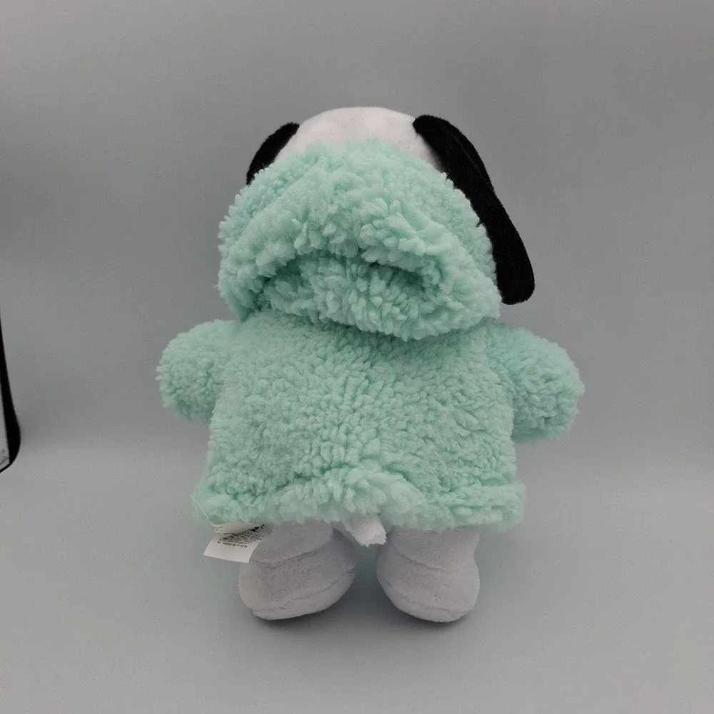 Peanuts Winter Snoopy Plush with‎ Green Hoodie Fleece Jacket 2024 Whit Tag Ruz